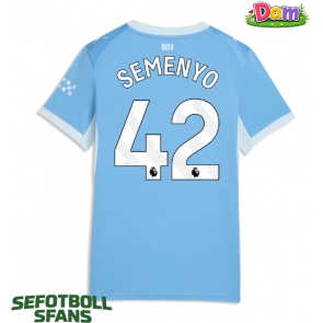 Manchester City Antoine Semenyo #42 Hemmatröja Kvinnor 2026-27 Kortärmad